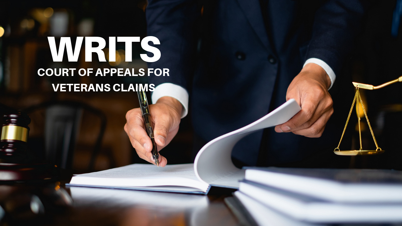Writs to Court of Appeals for Veterans